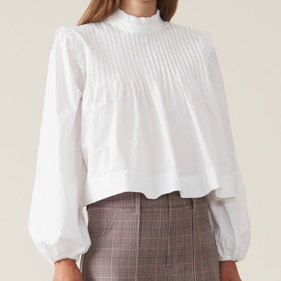 Ganni Tops - Ganni Blouse with Button Back